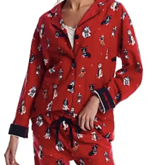 P.J. Salvage Happy Howlidays Flannel Pajamas - Picture 1 of 5